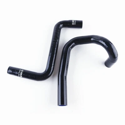 2PCS Black For 1991-1996 Chevrolet Corvette C4 LT1 5.7 V8 Silicone Radiator Hose - Image 1 of 4