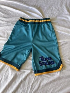 Space Jam Shorts Boys Large Teal Athletic Short Tune Squad - Picture 1 of 5