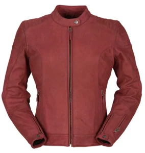 Furygan Women's Debbie Motorcycle Leather Bordeaux Jacket New - Picture 1 of 4