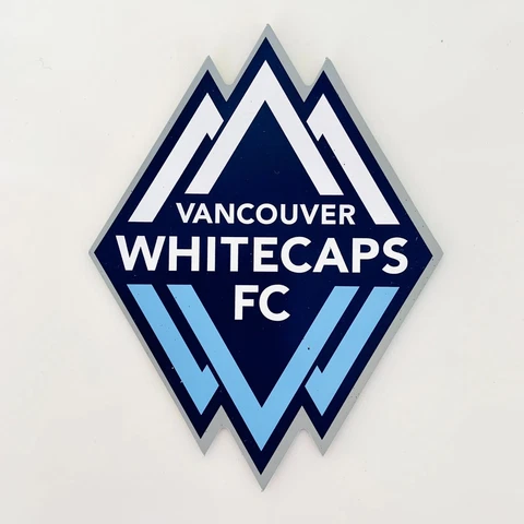 Vancouver Whitecaps MLS Team Logo Vinyl Fridge Magnet 5.5'' Cover