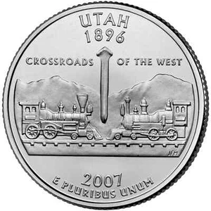 2007 P-Utah State Quarter - Picture 1 of 2