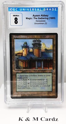 MTG - Homelands - Aysen Abbey - Graded - CGC 8.0 - Vintage - Image 1 of 4