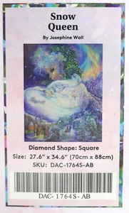 PITTURA DIAMANTE REGINA DELLE NEVI DI JOSEPHINE WALL DIAMOND ART CLUB INTERROTTO RARO - Foto 1 di 5