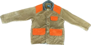 Saftbak Jugend Schießjacke braun orange Cordkragen Flinte Shell Taschen - Bild 1 von 19