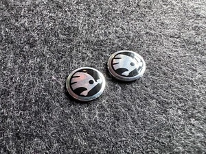 2x Skoda Schlüssel Aufkleber Sticker Emblem Logo - 14 mm - Bild 1 von 3