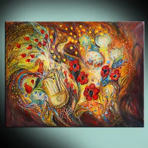 Song of Red Rooster: Hochwertiger ready2hang Leinwanddruck vom Original Kunstwerk - Bild 1 von 1