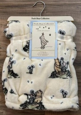 Manta de bebé de felpa Winnie the Pooh de colección de Disney para cochecito neutro Foto 1 de 2
