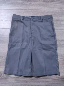 Lands End Shorts Boys Size 16 Gray Active Chino School Uniform Bottom Adjustable - Picture 1 of 9