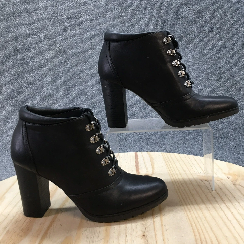 Botas de montaña blancas para mujer 9M Savannan botines al tobillo negro imitación cuero W23344Z Foto 1 de 4