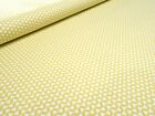 Stoff Baumwolle Popeline Wellen kleingemustert gelb weiß Kleiderstoff Blusenstof