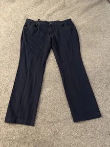 Inc International Concepts Pants Men 38x32 Blue Milan Slim Fit Flat Front - Picture 1 of 11