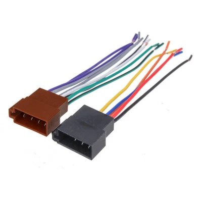 Conector adaptador arnés de cables ISO radio enchufes hembra estéreo para automóvil 12V  Foto 1 de 4