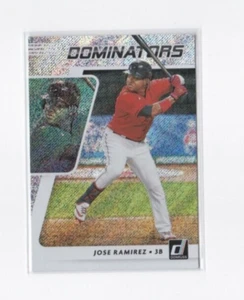 JOSE RAMIREZ 2021 DONRUSS BASEBALL VECTOR PARALLEL DOMINATORS INSERT-SHIPS FREE - Picture 1 of 24