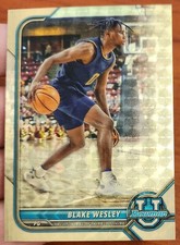 BLAKE WESLEY 2021-22 BOWMAN UNIVERSITY CHROME RC SUPERFRACTOR REFRACTOR 1/1