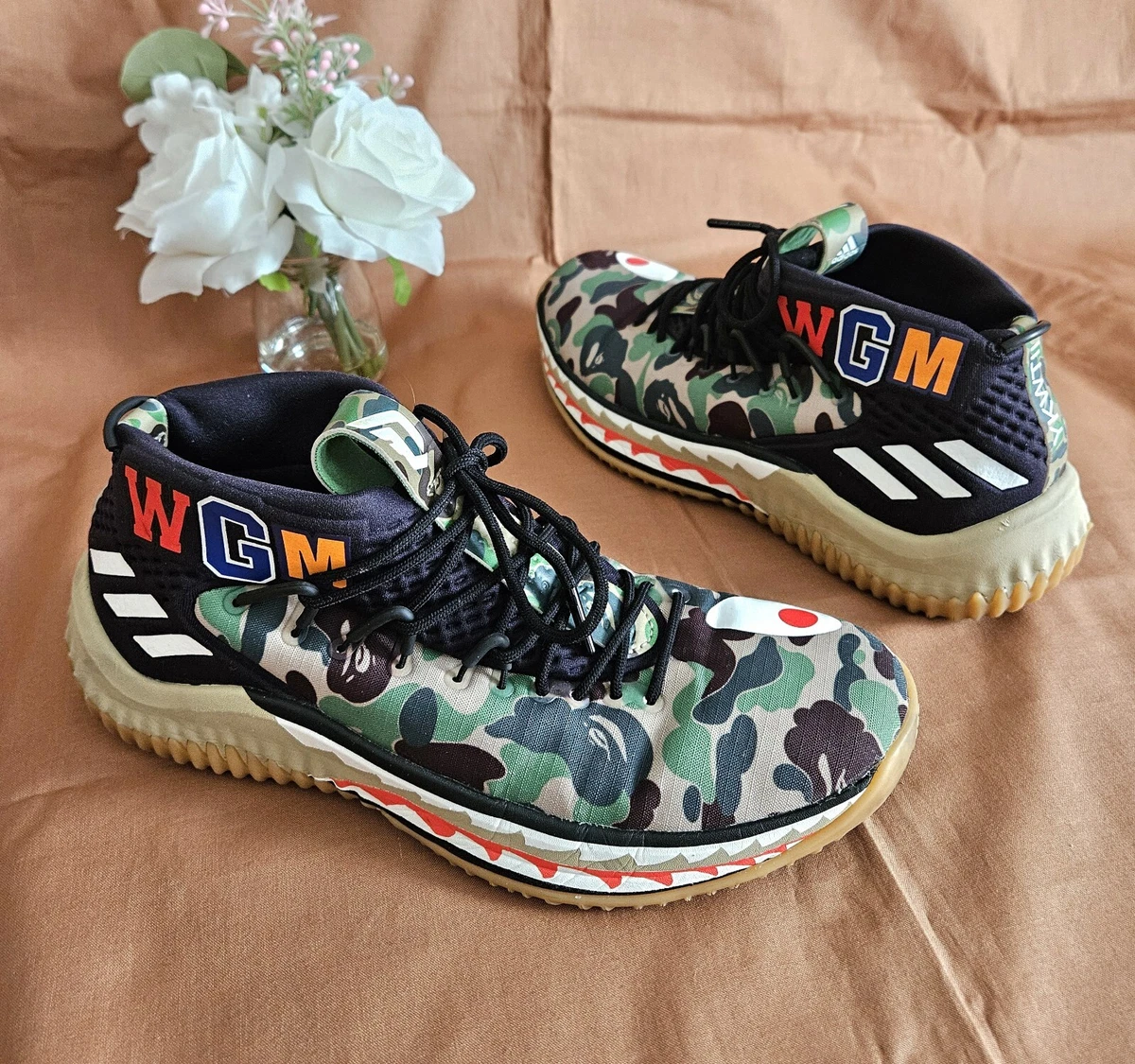 adidas A Bathing Ape x Dame 4 Green Camo - огромный выбор по