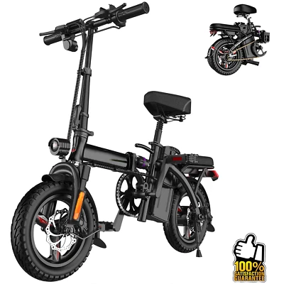 Bicicleta Eléctrica Plegable EBKAROCY 14" 400W 48V Batería EBike 25mph E-Bike Nueva Foto 1 de 4