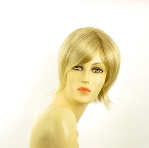 Perruque femme courte blond doré méché blond très clair MARINA 24BT613 - Imagen 1 de 8