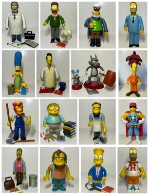 The Simpsons World of Springfield WOS  Figures Various Multi Listing - Playmates - Image 1 of 4
