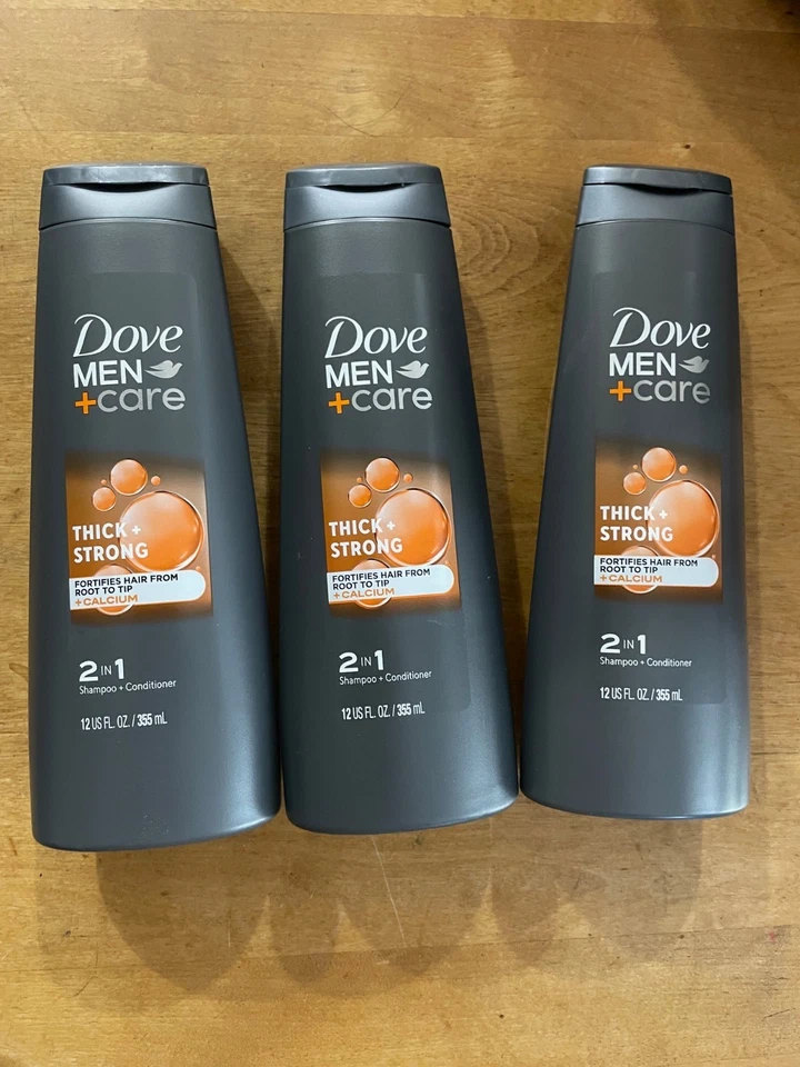 Dove мужчин + уход толщиной и сильный 2 в 1 шампунь + кондиционер 12 унций - Изображение 1 из 1