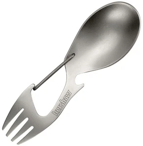 Kershaw Ration Utensil perlgestrahlte Oberfläche & Karabiner Tor Camping Werkzeug 1140 - Bild 1 von 1