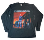 2004 Nickelback Long Road Canada Tour Long Sleeve Black Shirt Large - NEW - NOS
