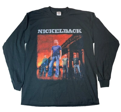Camisa negra Nickelback Long Road Canada Tour 2004 manga larga grande - nueva - nos Foto 1 de 4