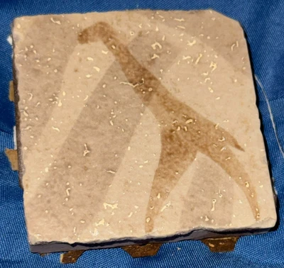 ANIMAL KINGDOM LODGE Disney Cast Member Prop ~Animal Tile from Room GIRAFFE - Image 1 of 4