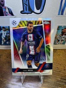 2022-23 Topps Chrome UEFA Club Competitions - LIONEL MESSI Hero Variation SP PSG - Picture 1 of 2