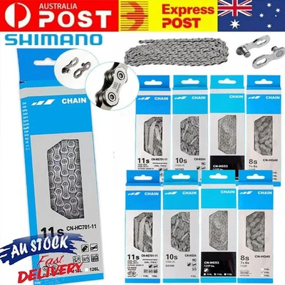 2/4x 6/7/8/9/10/11 Speed Chain HG40/53/54/701 For Shimano MTB Road Bike 116Links - image 1 of 4
