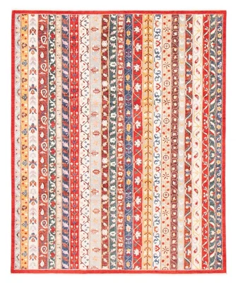 8'1" x 9'10" Hand Knotted Area Rug Traditional Oriental Wool Carpet - Image 1 of 4