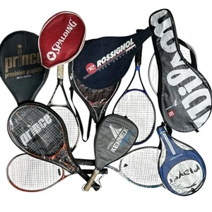 Lot (9) Tennis Racquets & Covers Prince Spalding Rossignol Head Wilson Player - Picture 1 of 7
