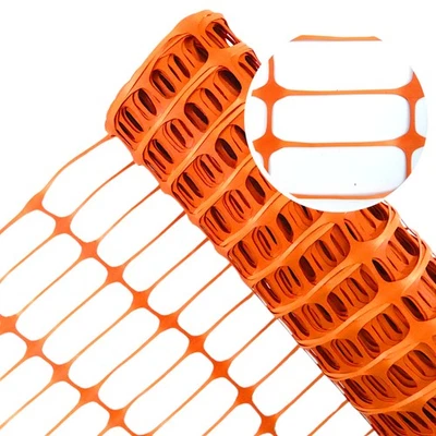 Bauzaun Kunststoff 1x50m Orange Warnschutz Netz Absperrgitter Straße - Bild 1 von 4