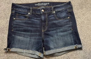 Pantalones Cortos Midi American Eagle Súper Elastizados Talla 14 AEO Denim Envío el Mismo Día - Imagen 1 de 9