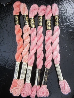 DMC Cotton Perle #3  Light Pink/Peach Embroidery Floss Thread 15.4 yards - Image 1 of 3