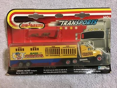 1992 Majorette YELLOW MAGIC CIRCUS Kenworth Tractor Trailer HO Scale 1/87 - Image 1 of 4