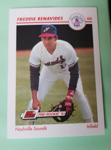 1991 Line Drive AAA #252 Freddie Benavides - Nashville Sounds - Picture 1 of 2