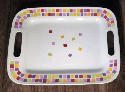 Manijas rectangulares para servir Pampered Chef Simple Additions 2028 azulejos Lg Foto 1 de 4