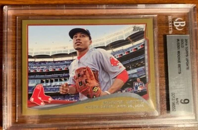 2014 Topps Update Gold #US301 Mookie Betts BGS 9 #0013796552 Red Sox - Image 1 of 3