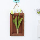 Home Decor Indoor Wall Hanging Artificial Flower Small Bonsai Office Fake Tulip