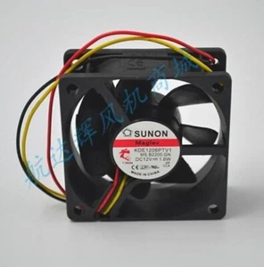 2PCS Original KDE1206PTV1 6025 6cm DC 12V 1.8W 3-wire Speed Cooling Fan - Picture 1 of 4