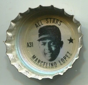 1967 Coke Cap - AL All-Stars - A31 Marcelino Lopez (Los Angeles Angels) - Picture 1 of 2
