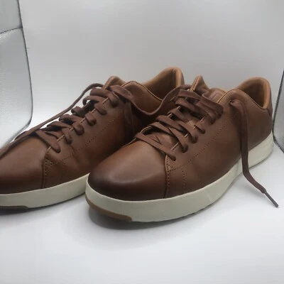 Kenneth Cole MENS Laron Brown Leather Lace Up Shoes Sneakers SIZE 10 1/2 - Image 1 of 4