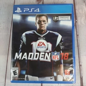 Madden NFL 18 Sony PlayStation 4 PS4 Tom Brady Football Video Game - Picture 1 of 4