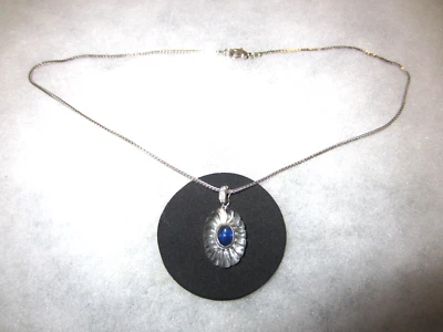 DAMEN-COLLIER - Halskette - "750" WEISSGOLD - BERGKRISTALL - Saphir - Brilliant - Bild 1 von 4