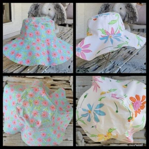 Sombrero de pesca reversible con estampado floral de ala ancha protección solar UV para mujer - Imagen 1 de 10