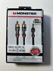 Monster 6-FT Mini to RCA Audio Cable 3.5mm Phone Tablet Speaker TV PC HQ 1.82M 