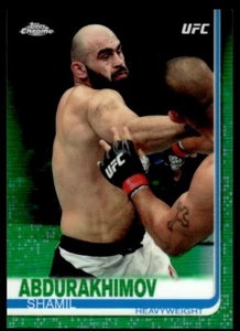 2019 Topps Chrome UFC Green Refractor Shamil Abdurakhimov /99 #28 - Picture 1 of 2