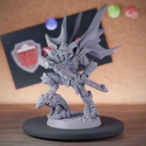 Wersten Kern Miniature Lich Knight Undead Mini Dungeons and Dragons 5e DnD TTRPG - Picture 1 of 8