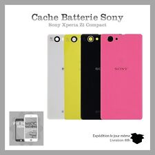 Vitre arrière cache batterie coque Sony Xperia Z1 compact mini avec logo adhesif