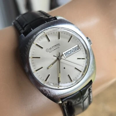 Reloj automático vintage Lucien Piccard DUFONTE para hombre día/fecha FHF909 suizo años 70 Foto 1 de 4